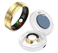 findtime Anillo inteligente para mujeres y hombres, anillo de salud | Recordatorio de vibración, monitor de frecuencia cardíaca, monitor de sueño, contador de pasos, seguimiento de actividad