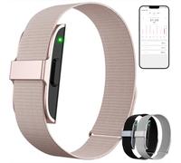 findtime Fitness Tracker Podómetro pulsera sin pantalla, monitor de frecuencia cardíaca, presión arterial, monitor de sueño, 50+ modos deportivos, contador de calorías, IP68, resistente al agua, reloj