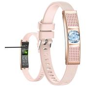 findtime Pulsera inteligente para mujer, banda de salud, monitor de actividad física, contador de pasos, monitor de frecuencia cardíaca, rastreador de sueño, seguimiento de actividad con calorías y