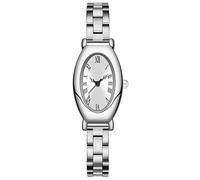 findtime Reloj de pulsera para mujer, dorado, pequeño, ovalado, elegante, analógico, de cuarzo, con correa estrecha de acero inoxidable, reloj clásico para mujer, minimalista, vintage, moderno