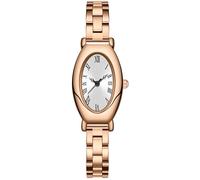 findtime Reloj de pulsera para mujer, dorado, pequeño, ovalado, elegante, analógico, de cuarzo, con correa estrecha de acero inoxidable, reloj clásico para mujer, minimalista, vintage, moderno