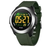 findtime Reloj deportivo digital con retroiluminación LED de 7 colores, cuenta regresiva de 5 ATM, resistente al agua, para exteriores, relojes militares para hombres y mujeres, fecha, semana y alarma