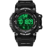 findtime Reloj deportivo militar para hombre, esfera grande, pantalla digital, reloj táctico al aire libre, reloj de pulsera de diseño, resistente al agua, con cronómetro, iluminación de cuenta atrás