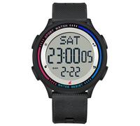 findtime Reloj digital para mujer con 5 ATM, resistente al agua, doble hora, cuenta regresiva, reloj de pulsera fino para mujer, reloj deportivo con números luminosos para jóvenes, reloj rosa y niña