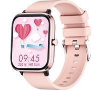 findtime Reloj inteligente para llamadas de 1,7 pulgadas con pantalla personalizada, reloj deportivo, control de música, presión arterial, rastreador de fitness, podómetro, pulsómetro, previsión