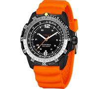 findtime Reloj solar para hombre, estilo militar, analógico, industrial, deportivo, impermeable, táctico, de diseño, reloj de pulsera para hombre, bisel giratorio unidireccional, correa de silicona
