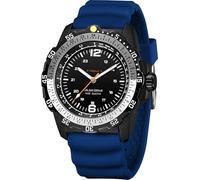 findtime Reloj solar para hombre, estilo militar, analógico, industrial, deportivo, impermeable, táctico, de diseño, reloj de pulsera para hombre, bisel giratorio unidireccional, correa de silicona