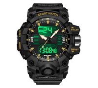 findtime Relojes Digitales para Hombre, Reloj táctico Deportivo para Exteriores, Esfera Grande, Resistente al Agua, 5 ATM, cronómetro, Alarma de Cuenta Regresiva, retroiluminación LED, a Prueba de