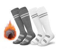 Findway Calcetines Termicos de Esquí, Paquete de 2 Pares, Calcetines de Invierno, Snowboard, Senderismo y Ciclismo, de Alto Rendimiento y Suaves y Cálidos, Calcetines Nieve para Hombres y Mujeres