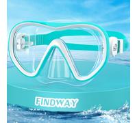 Findway Gafas de Buceo Niños, Máscara de Snorkeling para y Niños de 4 a 16 años, Campo de Visión Panorámico de 180°, Antivaho y Antifugas, Aptas para Natación y Snorkel