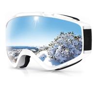 Findway Gafas de Esquí, Máscara Gafas Esqui Snowboard Nieve Espejo para Hombre Mujer Adultos Juventud Jóvenes OTG Compatible con Casco,Anti Niebla 100% Protección UV Gafas de Ventisca