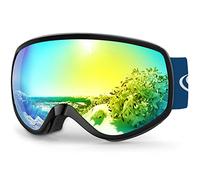 Findway Gafas Esqui Niños 3~12 Años Mascara Esqui Niño Gafas de Esqui Niña Niño,Ajustable Anti-Niebla Protección UV Compatible con Casco para Esquiar Snowboard Deportes de Invierno