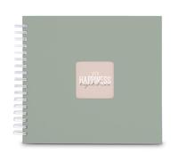 Fine Art - Álbum en espiral (28 x 24 cm, 50 páginas blancas), color salvia