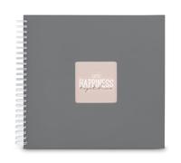 Fine Art - Álbum en espiral (36 x 32 cm, 50 páginas blancas), color gris piedra