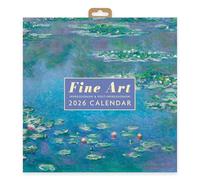 Fine Art - Calendario de pared cuadrado 2026 | Planificador mensual con obras maestras de Van Gogh, Monet, Degas, Renoir y más | Calendario de pared de arte clásico
