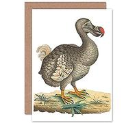 Fine Art Prints Bird Dodo - Tarjeta de felicitación con sobre, diseño vintage