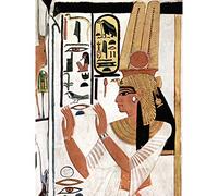 Fine Art Prints Mural de la reina nefertiti de Egipto antiguo con impresión de imagen de la reina jeroglífica extra grande