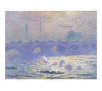 Fine Art Prints Póster de Claude Monet Waterloo Bridge sin marco para decoración del hogar