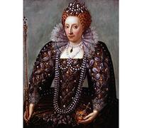 Fine Art Prints Póster de retrato de la reina Isabel I Inglaterra pintura real histórica gran impresión póster arte de pared imagen