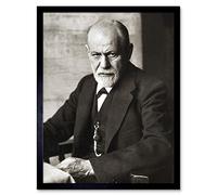 Fine Art Prints Póster enmarcado con diseño de psicoanalista de Sigmund Freud para pared, 30,5 x 40,6 cm
