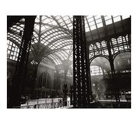 Fine Art Prints Póster grande de la estación de trenes de Nueva York Penn en el interior de Manhattan, papel grueso, 45,7 x 60,9 cm