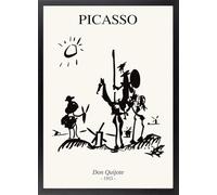 Fine Artic Cuadro Don Quijote - Poster de Picasso con Marco