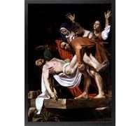 Fine Artic Cuadro El entierro de Cristo - Poster de Caravaggio con Marco