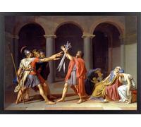 Fine Artic Cuadro El Juramento de los Horacios - Poster de Jacques-Louis David con Marco