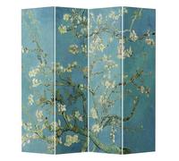 Fine Asianliving Biombo A160xAlt180cm Separador Divisor Tela Habitación Separador Biombos de Dormitorio Biombos Diseño Separador de Ambientes Doble Cara