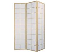 Fine Asianliving Biombo Japonés A135xA180cm 3 Paneles Shoji Papel de Arroz Natural Separador biombo Separador Divisor Habitación Biombos de Dormitorio Diseño Espacios
