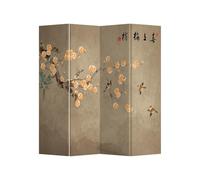 Fine Asianliving Biombo Japones Chino Oriental A160xAlt180cm Separador Divisor Tela Habitación Separador Biombos de Dormitorio Biombos Diseño Separador de Ambientes Doble Cara