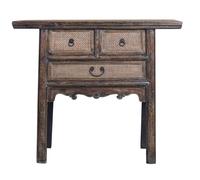 Fine Asianliving Mesa Consola China Antigua Bambú An100xP45xAl86cm Consola China Consola Oriental Mesa de Entrada Hall de Entrada Mesa de sofá Pequeña
