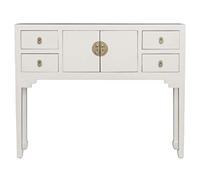 Fine Asianliving Mesa Consola China Moonshine Gris - Orientique Colección An100xP26xAl80cm Consola China Consola Oriental Mesa de Entrada Hall de Entrada Mesa