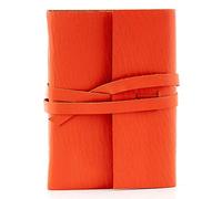 Fine & Candy Cuaderno Garam Masala Notebook, con Tapa Blanda en Piel Naranja y Hojas lisas, Tamaño Pequeño A6 (9,5x13,5x2,5cm), Color Naranja, 320 Hojas, Detalles Dorados, 012312018801