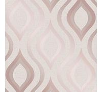 Fine Décor FD42206 Quartz Geo - Papel pintado, color oro rosa