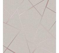 Fine Décor FD42282 - Papel pintado fractal de cuarzo, oro rosa (el color puede variar)