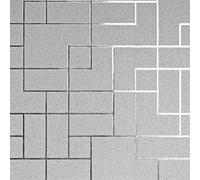 Fine Décor FD42491 Platino Square Geo Plata