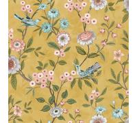 Fine Decor FD43446 Eleanor - Papel pintado floral, color ocre