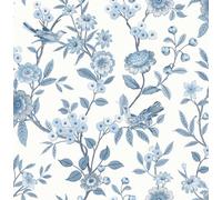 Fine Decor FD43447 Eleanor - Papel pintado floral, color azul