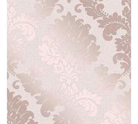 Fine Decor Wallcoverings FD42204 - Papel pintado, estampado de damasco, cuarzo, color oro rosa