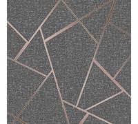 Fine Decor Wallcoverings FD42283 Papel pintado fractal de cuarzo, cobre