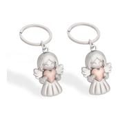 Fine jade2 2 Piezas, Llaveros Personalizados Lavero Angel De La Guarda Bonito Colgante, Buena Suerte, Se Puede Utilizar Como Regalo Para Mujeres, Novias, Colegas.