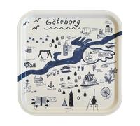 Fine Little Day Bandeja Gothenburg 32x32 cm White-Blue