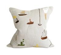 Fine Little Day Funda de cojín Sail With Me 48x48 cm gris