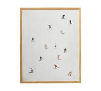 Fine Little Day Lámina Skiers 40x50 cm Gris claro