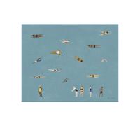 Fine Little Day Lámina Swimmers Blue. 40x50 cm