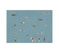 Fine Little Day Lámina Swimmers Blue. 50x70 cm