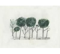 Fine Little Day Lámina Trees 50x70 cm negro- off white
