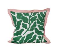Fine Little Day Leaves funda de cojín ala contrastante 48x48 cm Green-pink