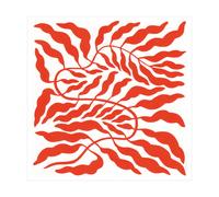 Fine Little Day Orange red leaf 50x50 cm